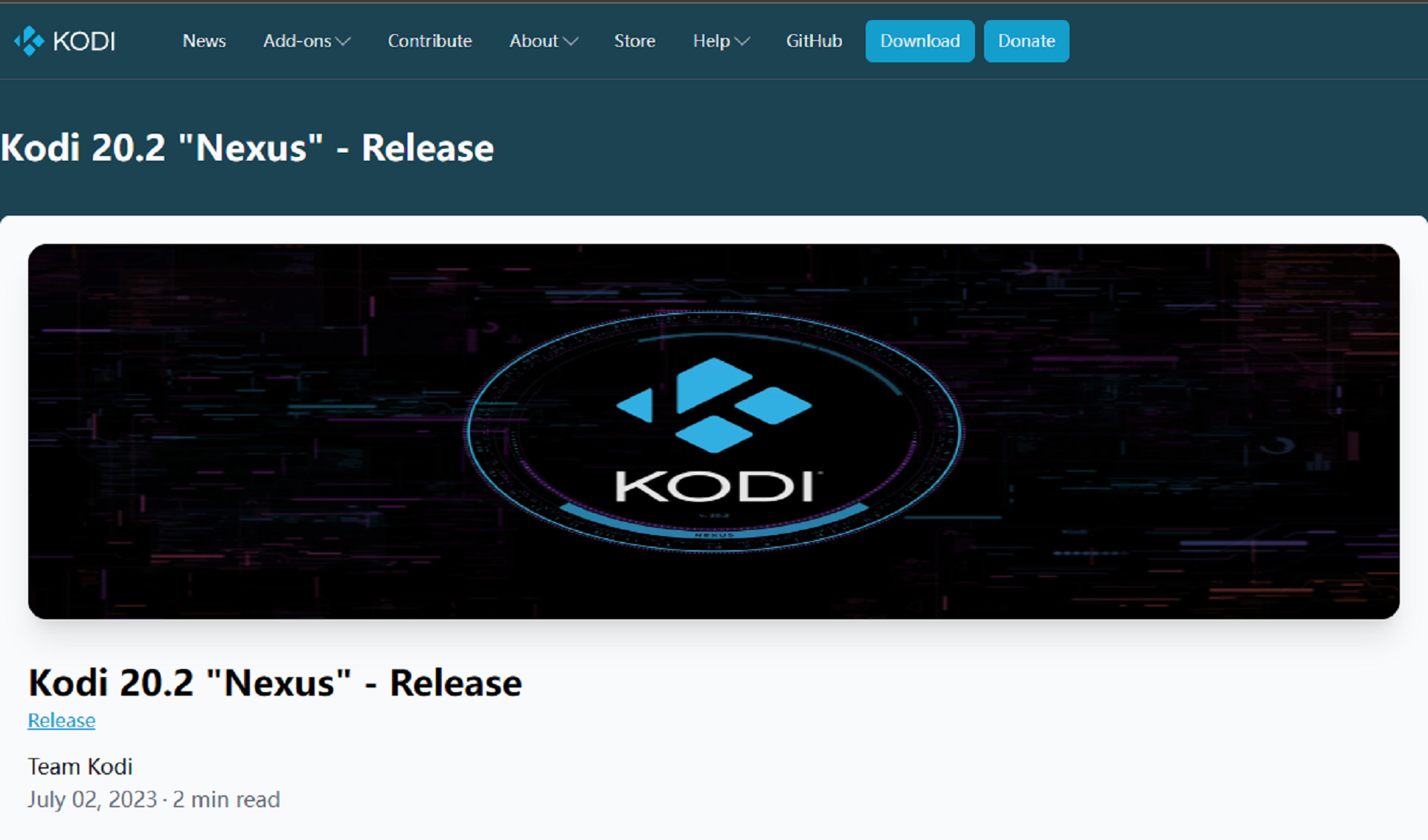 Kodi 20.2 “Nexus” - 发布 - Kodi中文社区